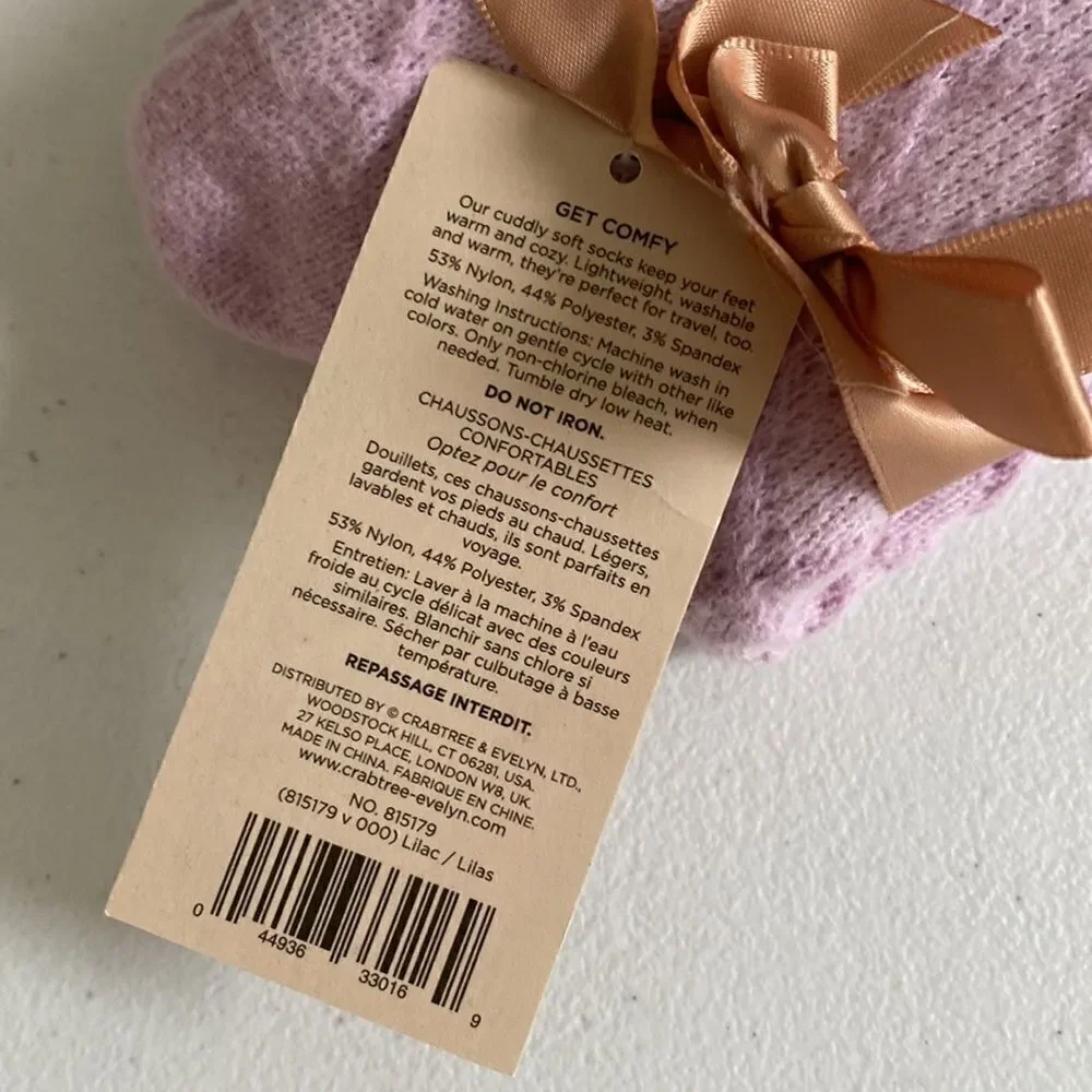 Crabtree & Evelyn  London Cozy Socks NWT